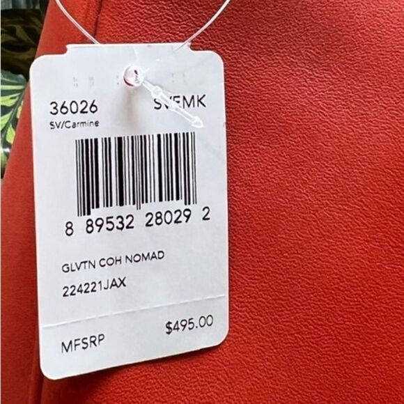 🔥🌷NEW! Coach NOMAD Hobo Handbag Burnished Leather Carmine Orange Msrp:$495.00 - Picture 11 of 11